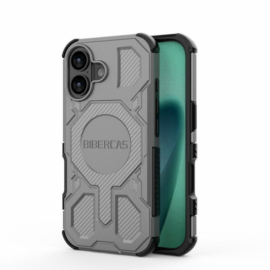 For iPhone 17 BIBERCAS Real Color Series MagSafe Shockproof Phone Case(Gray) - iPhone 17 Cases by BIBERCAS | Online Shopping UK | buy2fix