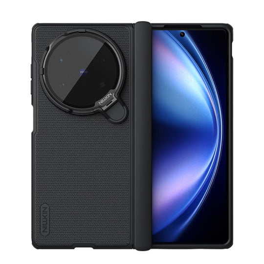 For vivo X Fold5 NILLKIN Super Frosted Shield Prop PC + TPU Transparent Mirror Cover Phone Case(Black)