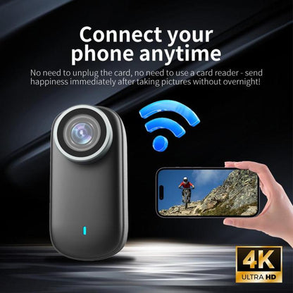 M10 4K Thumb Sports Camera Mini WiFi Camera without Screen, Specification:Simple Version(Black) - Sports Camera by buy2fix | Online Shopping UK | buy2fix