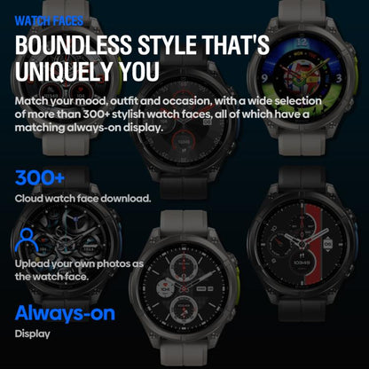 Zeblaze Vibe 8 Rugged Outdoor Smart Watch 1.43 inch Screen 5 ATM & IP69K Built-in Flashlight(Grey) - Smart Watches by Zeblaze | Online Shopping UK | buy2fix