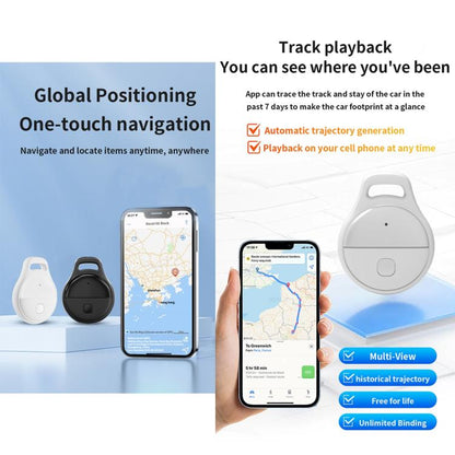 JHX05 iOS & Android Mini GPS Global Smart Location Tracker Anti-lost Device(White) - Personal Tracker by buy2fix | Online Shopping UK | buy2fix