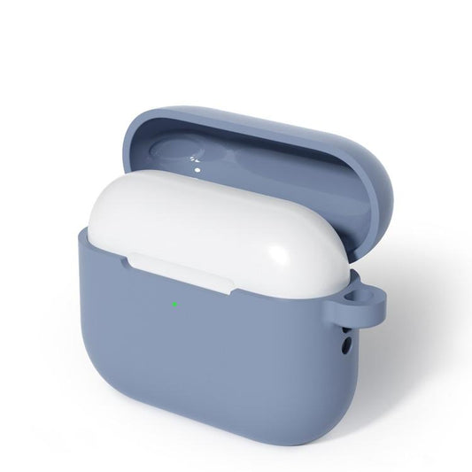 For AirPods Pro 3 Silicone Earphone Protective Case with Hook, Thickness: 2.0mm(Lavender Grey) - For AirPods Pro 3 by buy2fix | Online Shopping UK | buy2fix