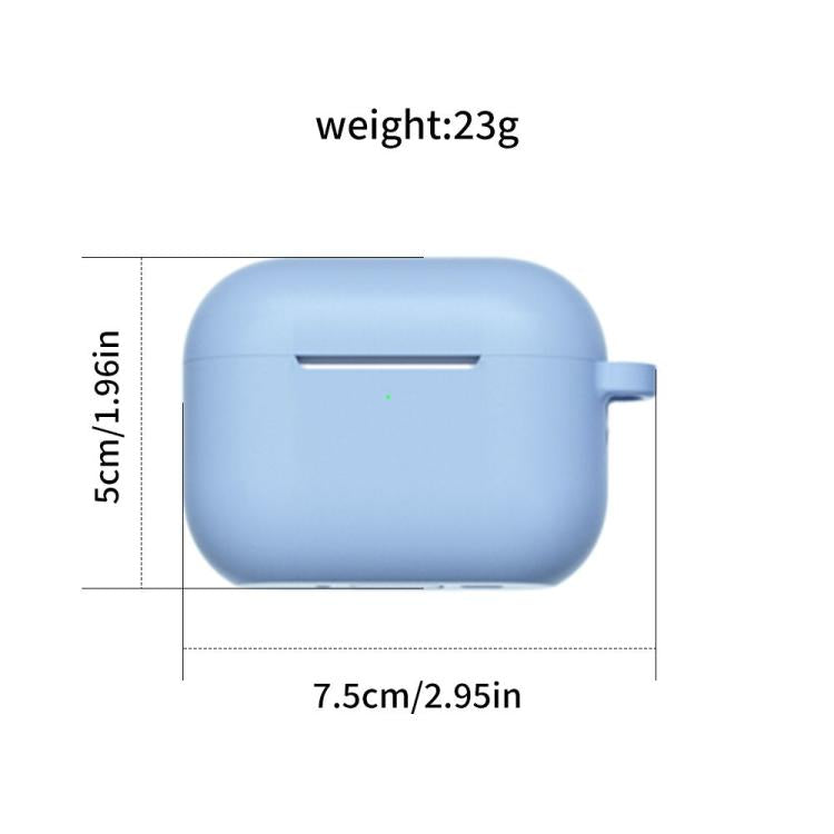 For AirPods Pro 3 Silicone Earphone Protective Case with Hook, Thickness: 2.0mm(Lavender Grey) - For AirPods Pro 3 by buy2fix | Online Shopping UK | buy2fix