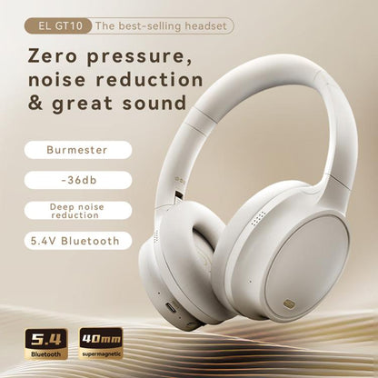 GT10 Zero Pressure BT5.4 Wireless Stereo ANC Headphones(White) - Multimedia Headset by buy2fix | Online Shopping UK | buy2fix