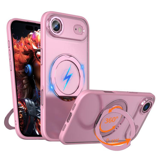 For iPhone Air kalebol MagSafe Metal Ring Holder Phone Case(Pink) - iPhone Air Cases by Kalebol | Online Shopping UK | buy2fix