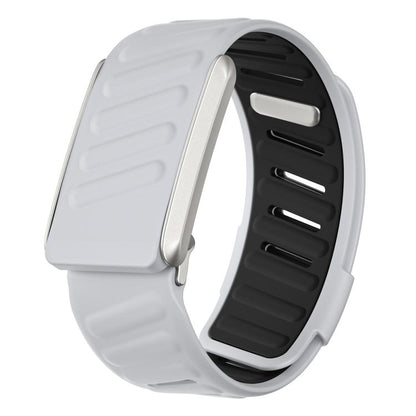 For WHOOP 4.0 xDfind Silicone Sports Watch Band(Light Grey + Black) - Watch Bands by xDfind | Online Shopping UK | buy2fix