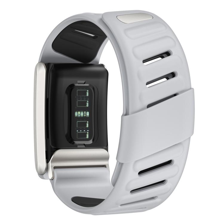 For WHOOP 4.0 xDfind Silicone Sports Watch Band(Light Grey + Black) - Watch Bands by xDfind | Online Shopping UK | buy2fix