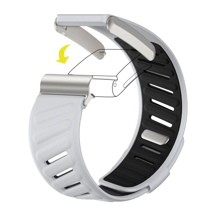 For WHOOP 4.0 xDfind Silicone Sports Watch Band(Light Grey + Black) - Watch Bands by xDfind | Online Shopping UK | buy2fix