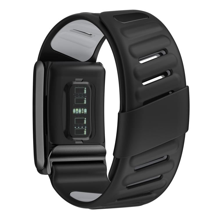 For WHOOP 4.0 xDfind Silicone Sports Watch Band(Black + Light Grey) - Watch Bands by xDfind | Online Shopping UK | buy2fix