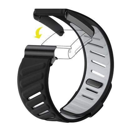 For WHOOP 4.0 xDfind Silicone Sports Watch Band(Black + Light Grey) - Watch Bands by xDfind | Online Shopping UK | buy2fix