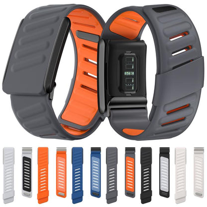 For WHOOP 4.0 xDfind Silicone Sports Watch Band(Black + Light Grey) - Watch Bands by xDfind | Online Shopping UK | buy2fix