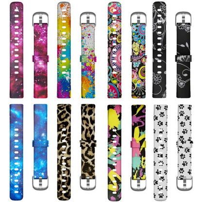 xDfind Silver Buckle Painting Silicone Watch Band For Fitbit Luxe, Size:L(Painting) - Watch Bands by xDfind | Online Shopping UK | buy2fix