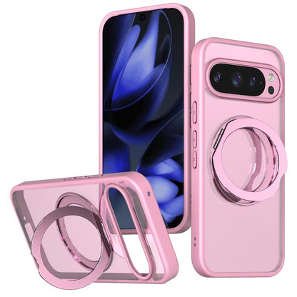 For Google Pixel 10 Pro kalebol MagSafe Metal Ring Holder Phone Case(Pink) - Google Cases by Kalebol | Online Shopping UK | buy2fix