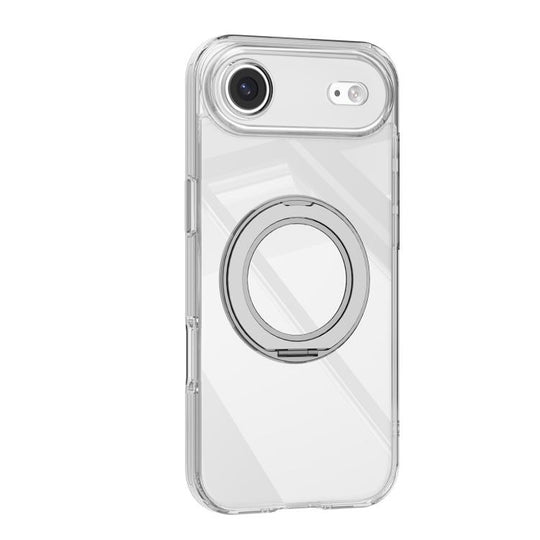 For iPhone Air Mutural Ice Amber Series MagSafe Holder TPU Phone Case(Transparent)