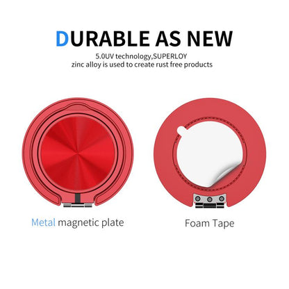 360 Degree Rotation Folding Ring MagSafe Magnetic Phone Holder(Red) - Ring Holder by buy2fix | Online Shopping UK | buy2fix