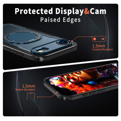 For iPhone 17 Air kalebol Metal 360 Degree Rotation Holder MagSafe Phone Case(Navy Blue) - iPhone 17 Air Cases by Kalebol | Online Shopping UK | buy2fix