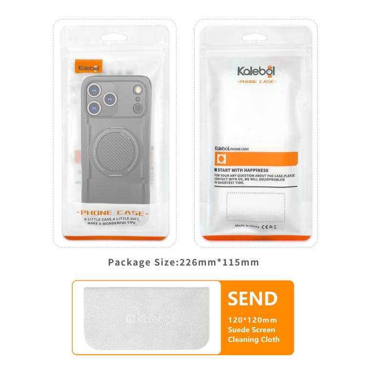 For iPhone Air kalebol Metal 360 Degree Rotation Holder MagSafe Phone Case(Red) - iPhone Air Cases by Kalebol | Online Shopping UK | buy2fix