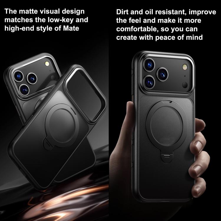 For iPhone Air Gear-Style Stress Relief 360 Rotation Holder MagSafe Phone Case(Transparent) - iPhone Air Cases by buy2fix | Online Shopping UK | buy2fix