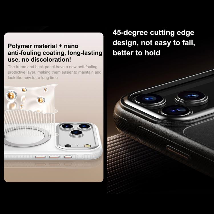 For iPhone 17 Pro Gear-Style Stress Relief 360 Rotation Holder MagSafe Phone Case(Transparent) - iPhone 17 Pro Cases by buy2fix | Online Shopping UK | buy2fix