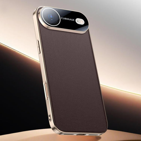 For iPhone Air Skin Feel Leather Texture Cooling Phone Case(Brown)
