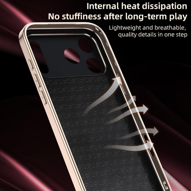 For iPhone Air Skin Feel Leather Texture Cooling Phone Case(White) - iPhone Air Cases by buy2fix | Online Shopping UK | buy2fix