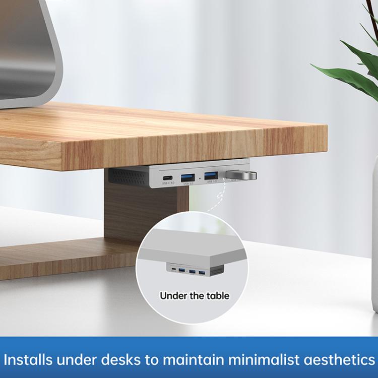 ORICO HST-3A1C 4 in 1 USB 3.0 Detachable Magnetic Docking Station(Silver) - USB 3.0 HUB by ORICO | Online Shopping UK | buy2fix