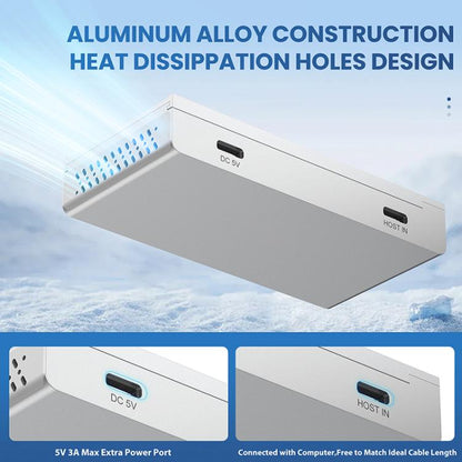 ORICO HST-3A1C 4 in 1 USB 3.0 Detachable Magnetic Docking Station(Black) - USB 3.0 HUB by ORICO | Online Shopping UK | buy2fix