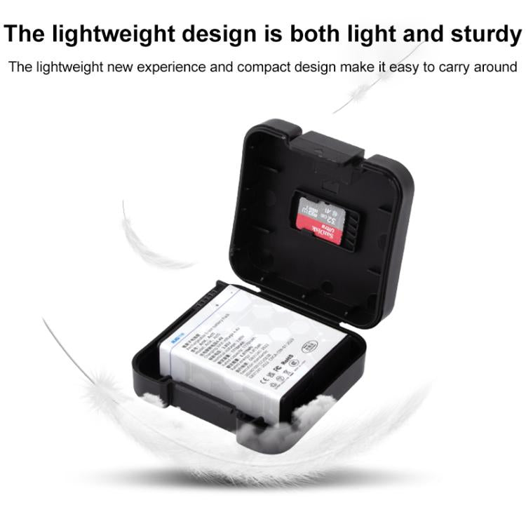 For DJI Osmo Action 5 Pro / 4 Battery & Memory Card Storage Box(Black) - Case & Bags by buy2fix | Online Shopping UK | buy2fix