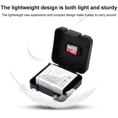 For DJI Osmo Action 5 Pro / 4 Battery & Memory Card Storage Box(Black) - Case & Bags by buy2fix | Online Shopping UK | buy2fix