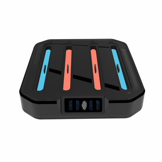 For Nintendo Switch 2 KJH NS2-026 4 in 1 Game Controller Charging Stand with RGB Light(Black) - Charger & Power by buy2fix | Online Shopping UK | buy2fix