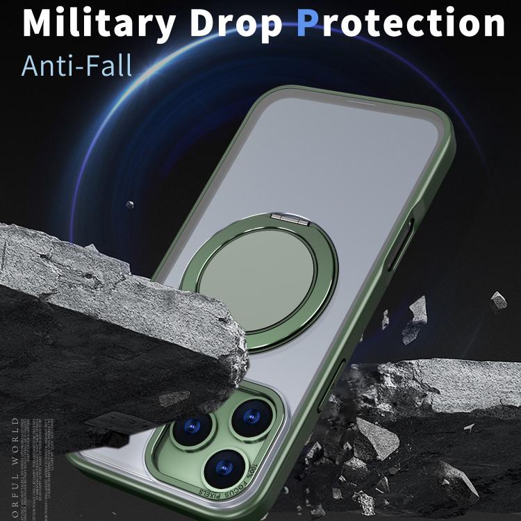For iPhone 17 Pro Max Kalebol 360-degree Rotating MagSafe Magnetic Holder Phone Case(Green) - iPhone 17 Pro Max Cases by Kalebol | Online Shopping UK | buy2fix