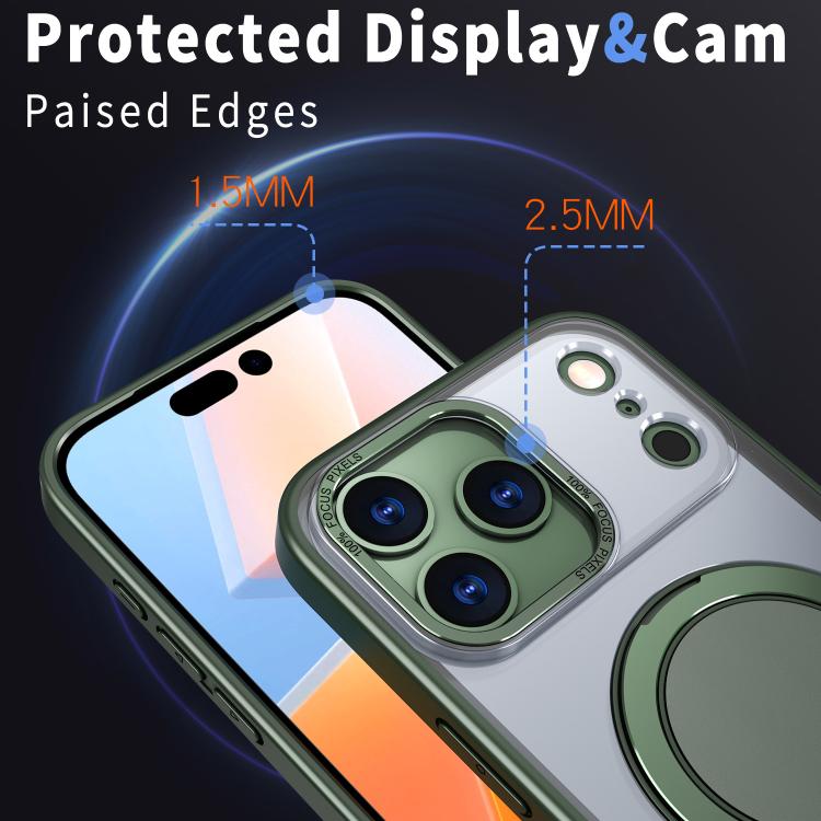 For iPhone 17 Pro Max Kalebol 360-degree Rotating MagSafe Magnetic Holder Phone Case(Green) - iPhone 17 Pro Max Cases by Kalebol | Online Shopping UK | buy2fix