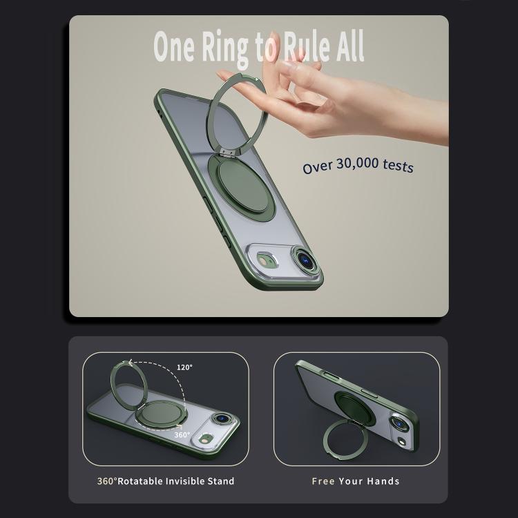 For iPhone 17 Air Kalebol 360-degree Rotating MagSafe Magnetic Holder Phone Case(Green) - iPhone 17 Air Cases by Kalebol | Online Shopping UK | buy2fix