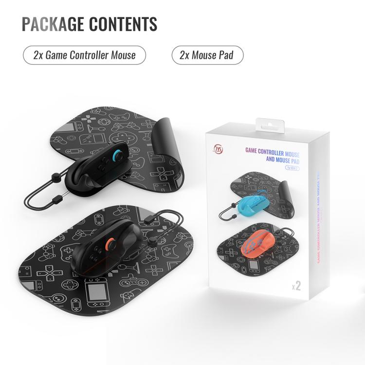 JYS NS2313 For Nintendo Switch 2 Left & Right Controller Mouse + Pad Joy-Con Adapter Stand(Black) - Gamepads by JYS | Online Shopping UK | buy2fix