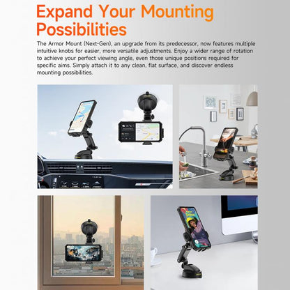 Ulefone UAN15 Armor Mount Car Phone Holder, Standard Model(Black) - Universal Car Holders by Ulefone | Online Shopping UK | buy2fix
