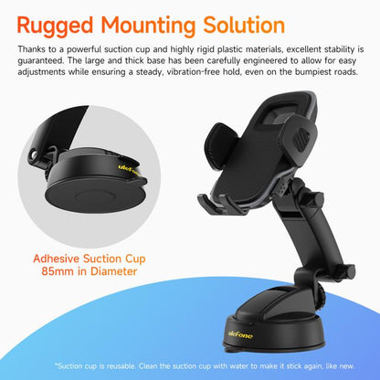 Ulefone UAN15 Armor Mount Car Phone Holder, Standard Model(Black) - Universal Car Holders by Ulefone | Online Shopping UK | buy2fix