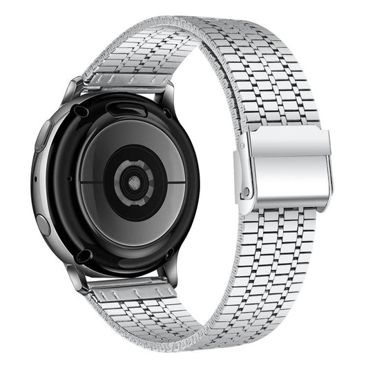 22mm xDfind Seven Beads Buckle Stainless Steel Watch Band(Silver) - 22mm Bands by xDfind | Online Shopping UK | buy2fix