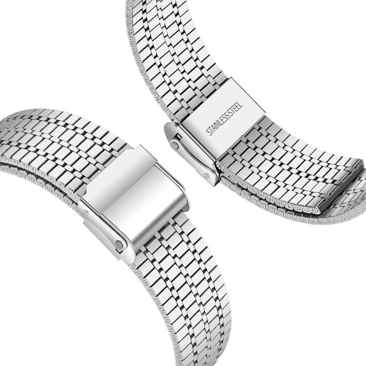 22mm xDfind Seven Beads Buckle Stainless Steel Watch Band(Silver) - 22mm Bands by xDfind | Online Shopping UK | buy2fix