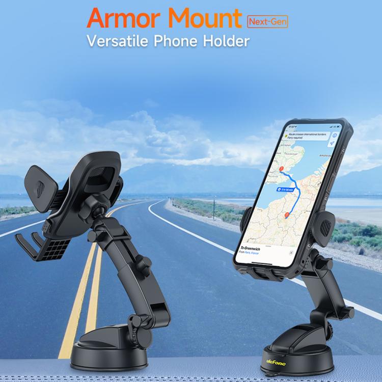 Ulefone UAN16 Armor Mount Car Phone Holder, Enhanced Model(Black) - Universal Car Holders by Ulefone | Online Shopping UK | buy2fix