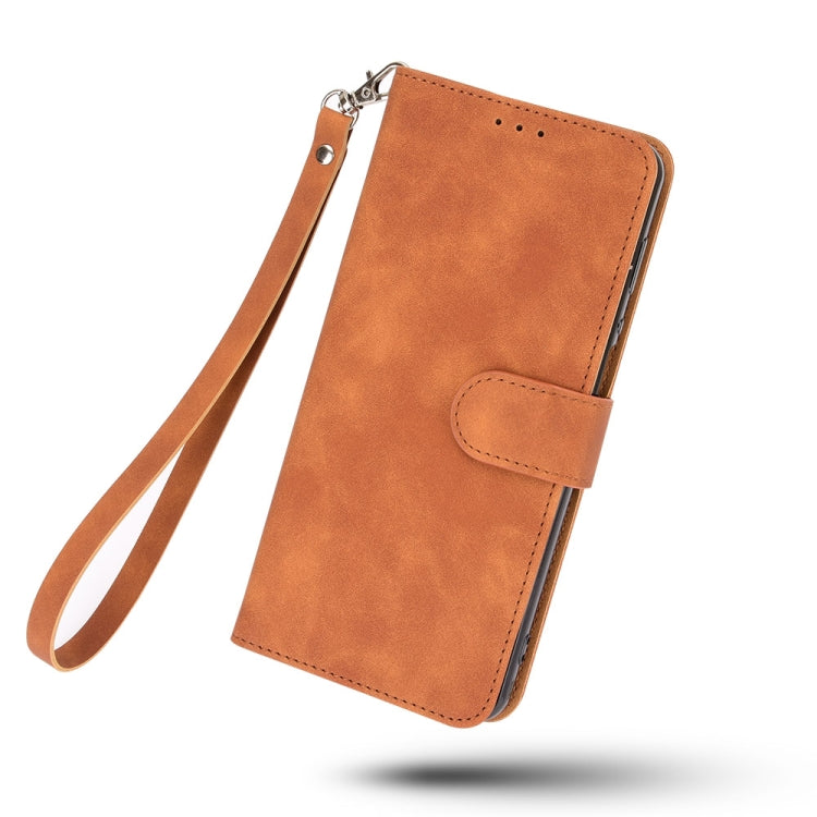For DOOGEE N20 Pro Solid Color Skin Feel Magnetic Buckle Horizontal Flip Calf Texture PU Leather Case with Holder & Card Slots & Wallet(Brown) - More Brand by buy2fix | Online Shopping UK | buy2fix