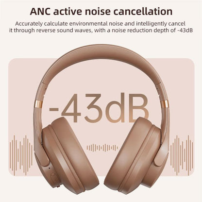 BT048NC Over-ear ANC and ENC Noise Reduction Wireless Headphones(Black) - Headset & Headphone by buy2fix | Online Shopping UK | buy2fix