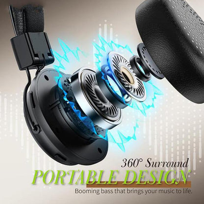 FUNK Over-ear HiFi ANC Noise Reduction Wireless Headphones, with Microphone(White) - Headset & Headphone by buy2fix | Online Shopping UK | buy2fix