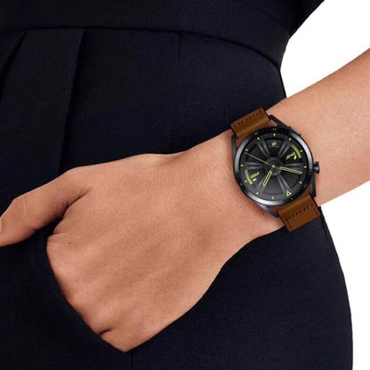 22mm xDfind Crazy Horse Pattern Silicone Skin Magnetic Buckle Watch Band(Taupe) - 22mm Bands by xDfind | Online Shopping UK | buy2fix