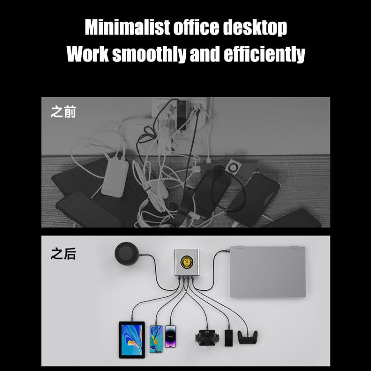 Mechanic G-POWER 160W GaN Desktop Fast Charging Station with 15W Magnetic Fast Charging, Plug:US Plug - Power Supply by MECHANIC | Online Shopping UK | buy2fix