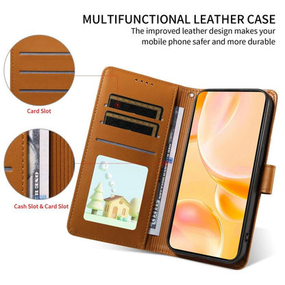 For Google Pixel 10 / 10 Pro / 9 / 9 Pro Embossed Heart Dog RFID Blocking Wallet Leather Phone Case(Brown) - Google Cases by buy2fix | Online Shopping UK | buy2fix