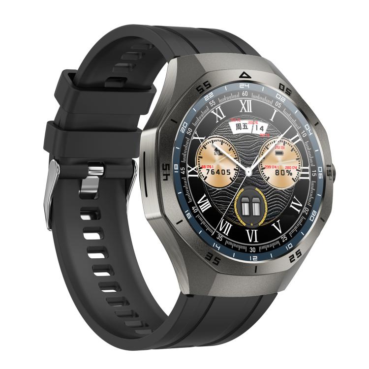 F38 Dual-ear Bluetooth Earphone Smart Watch IP67 Supports Heart Rate Monitoring, Watchband:Silicone(Black) - Smart Watches by buy2fix | Online Shopping UK | buy2fix