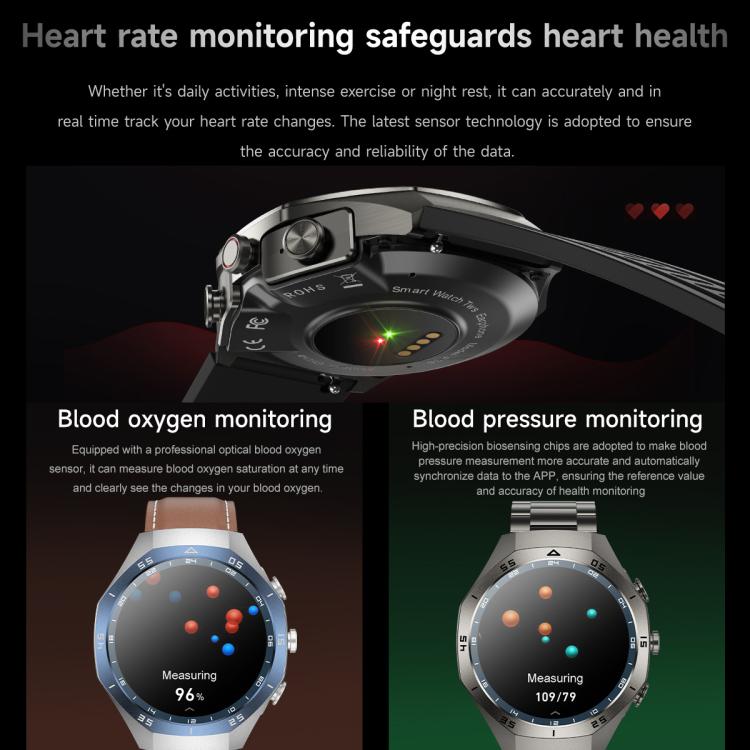 F38 Dual-ear Bluetooth Earphone Smart Watch IP67 Supports Heart Rate Monitoring, Watchband:Steel(Black) - Smart Watches by buy2fix | Online Shopping UK | buy2fix