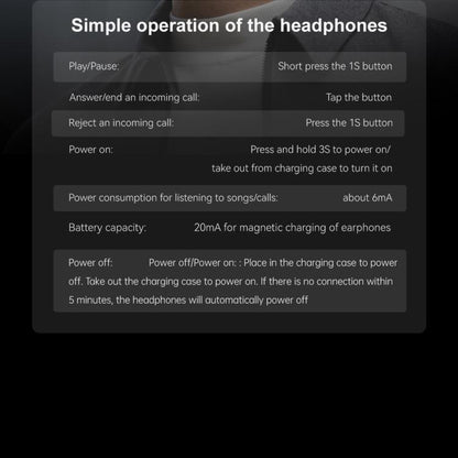 F38 Dual-ear Bluetooth Earphone Smart Watch IP67 Supports Heart Rate Monitoring, Watchband:Silicone(Black) - Smart Watches by buy2fix | Online Shopping UK | buy2fix