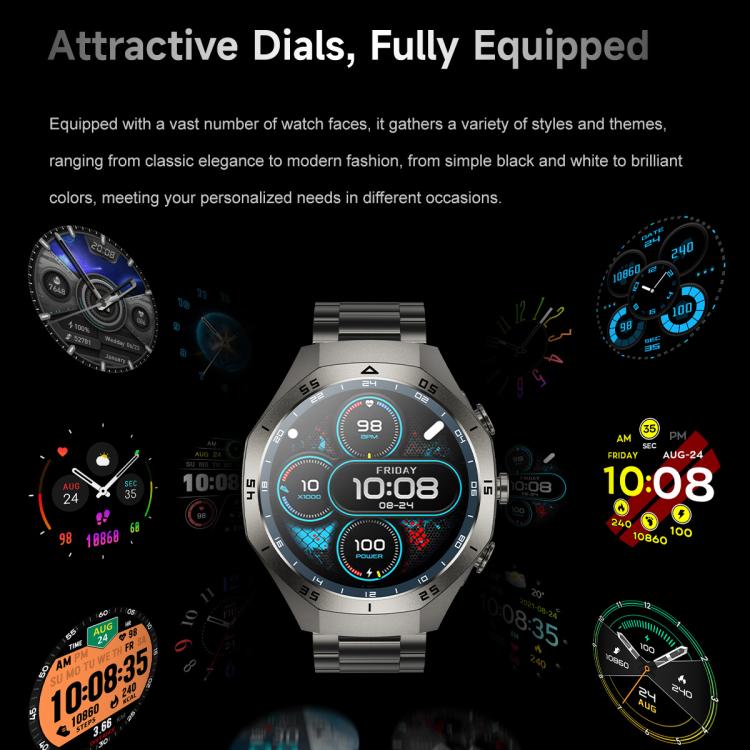 F38 Dual-ear Bluetooth Earphone Smart Watch IP67 Supports Heart Rate Monitoring, Watchband:Steel(Silver) - Smart Watches by buy2fix | Online Shopping UK | buy2fix