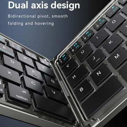 Yesido KB27 Ultra Slim Mini Two-Fold Portable Bluetooth Keyboard(Grey) - Mini Keyboard by Yesido | Online Shopping UK | buy2fix